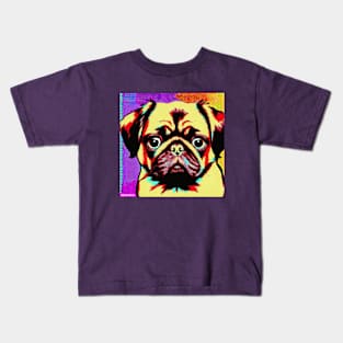 Pug Pop Art Kids T-Shirt